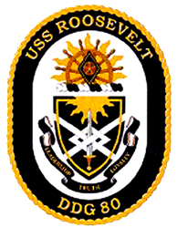 USS Roosevelt DDG-80 US Navy Ship Crest